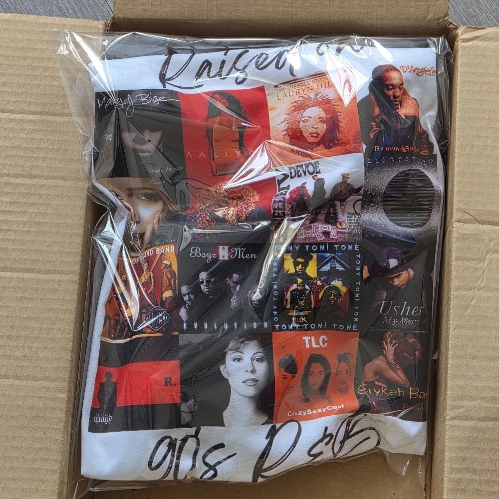 Raised on 90s R&B Graphic T-Shirt - Picture 3 of 3